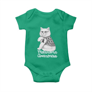 British Shorthair Skin Cancer Awareness Baby Onesie Melanoma Fighter Cat Gift TS12 Irish Green Print Your Wear