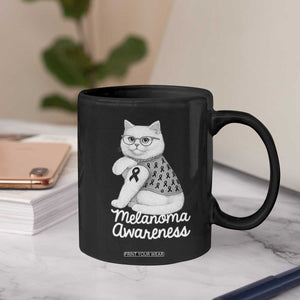 British Shorthair Skin Cancer Awareness Coffee Mug Melanoma Fighter Cat Gift TS12 Print Your Wear