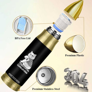 British Shorthair Skin Cancer Awareness Bullet Tumbler Melanoma Fighter Cat Gift TS12 Print Your Wear