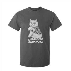 British Shorthair Skin Cancer Awareness T Shirt For Kid Melanoma Fighter Cat Gift TS12 Dark Heather Print Your Wear
