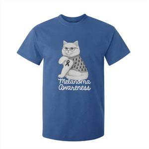 British Shorthair Skin Cancer Awareness T Shirt For Kid Melanoma Fighter Cat Gift TS12 Royal Blue Print Your Wear