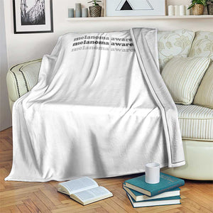 Melanoma Groovy Wavy Typography Throw Blanket Skin Cancer Warrior Gift TS12 Print Your Wear