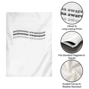 Melanoma Groovy Wavy Typography Garden Flag Skin Cancer Warrior Gift TS12 Print Your Wear