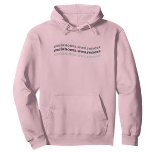 Melanoma Groovy Wavy Typography Hoodie Skin Cancer Warrior Gift TS12 Light Pink Print Your Wear
