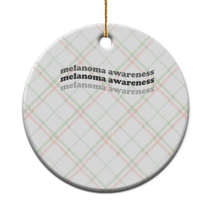 Melanoma Groovy Wavy Typography Ceramic Ornament Skin Cancer Warrior Gift TS12 1pc Christmas Plaid Print Your Wear