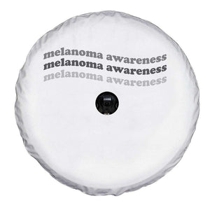 Melanoma Groovy Wavy Typography Spare Tire Cover Skin Cancer Warrior Gift TS12 Print Your Wear