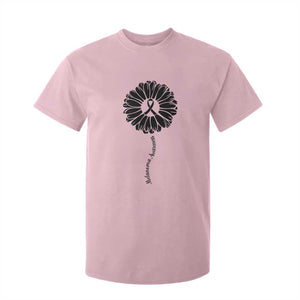 Melanoma Awareness Black Ribbon Flower T Shirt For Kid Skin Cancer Fighter Gift TS12 Light Pink Print Your Wear