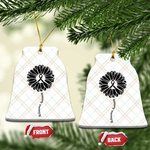 Melanoma Awareness Black Ribbon Flower Ceramic Ornament Skin Cancer Fighter Gift TS12 Print Your Wear