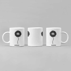 Melanoma Awareness Black Ribbon Flower Coffee Mug Skin Cancer Fighter Gift TS12 Print Your Wear