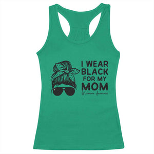 I Wear Black For My Mom Racerback Tank Top Melanoma Awareness Family Gift TS12 Irish Green Print Your Wear