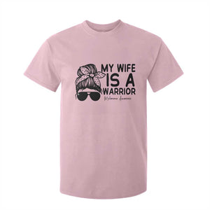 My Wife Is A Warrior T Shirt For Kid Melanoma Awareness Husband Gift TS12 Light Pink Print Your Wear