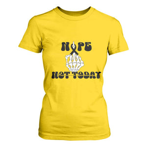 Melanoma Fighter Gift T Shirt For Women Funny Skeleton Nope Not Today TS12 Daisy Print Your Wear