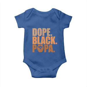 Dope Black Papa Baby Onesie Proud African American Fathers Day Gift