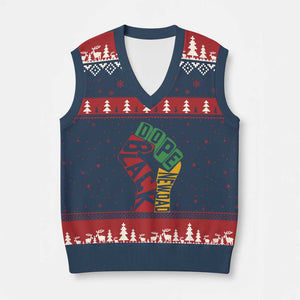 First Fathers Day Black Dad V-Neck Knit Sweater Vest New Dad Gift