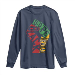 First Fathers Day Black Dad Long Sleeve Shirt New Dad Gift