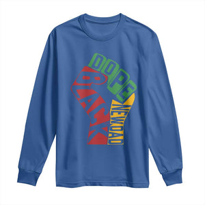 First Fathers Day Black Dad Long Sleeve Shirt New Dad Gift