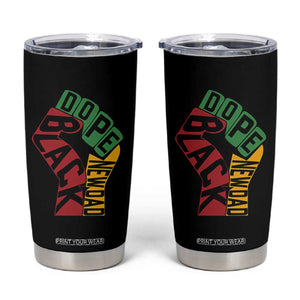 First Fathers Day Black Dad Tumbler Cup New Dad Gift