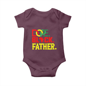 Dope Black Father Baby Onesie Proud Black Father Gift
