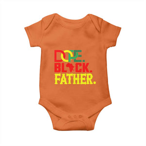Dope Black Father Baby Onesie Proud Black Father Gift