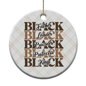 Father Leader Provider Protector King Ceramic Ornament Proud Black Dad Gift