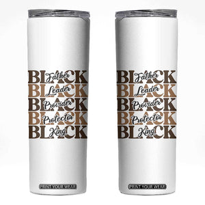 Father Leader Provider Protector King Skinny Tumbler Proud Black Dad Gift