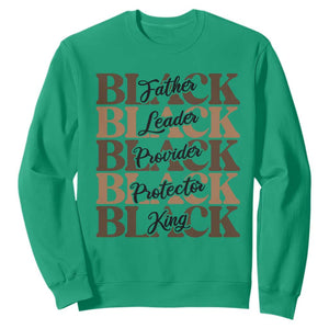 Father Leader Provider Protector King Sweatshirt Proud Black Dad Gift