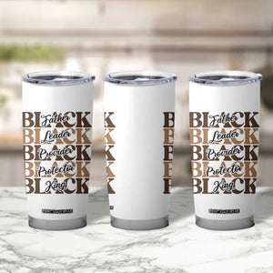Father Leader Provider Protector King Tumbler Cup Proud Black Dad Gift