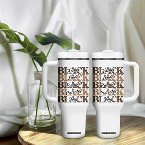 Father Leader Provider Protector King Tumbler With Handle Proud Black Dad Gift