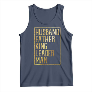 Husband Father King Leader Man Tank Top Proud Black Dad Gift