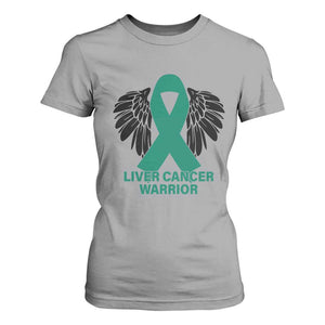 Liver Cancer Angel Warrior Wings T Shirt For Women Green Ribbon Awareness Support Gift