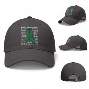 Liver Cancer Support Gift Baseball Cap Fearless Unbreakable Warrior Hope