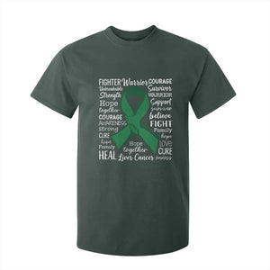 Liver Cancer Support Gift T Shirt For Kid Fearless Unbreakable Warrior Hope