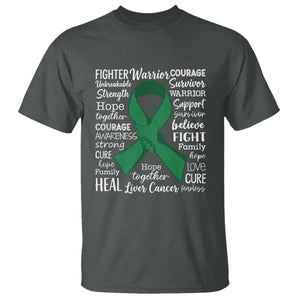 Liver Cancer Support Gift T Shirt Fearless Unbreakable Warrior Hope