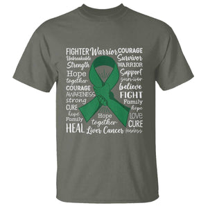 Liver Cancer Support Gift T Shirt Fearless Unbreakable Warrior Hope