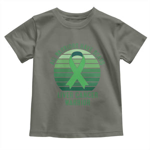 All Warriors Have Scars Liver Cancer Toddler T Shirt Green Ribbon Survivor Fighter Gift