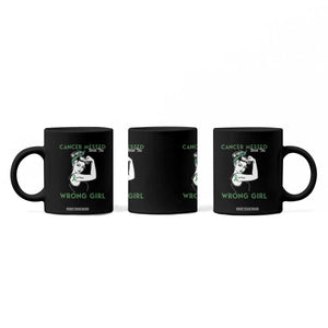 Liver Cancer Warrior Unbreakable Gift Coffee Mug Cancer Messed With The Wrong Girl
