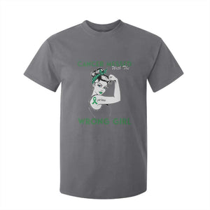 Liver Cancer Warrior Unbreakable Gift T Shirt For Kid Cancer Messed With The Wrong Girl