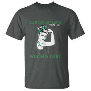 Liver Cancer Warrior Unbreakable Gift T Shirt Cancer Messed With The Wrong Girl