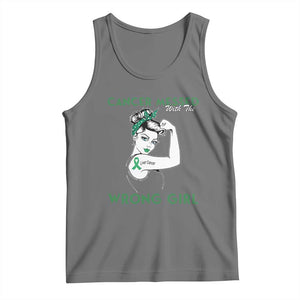 Liver Cancer Warrior Unbreakable Gift Tank Top Cancer Messed With The Wrong Girl