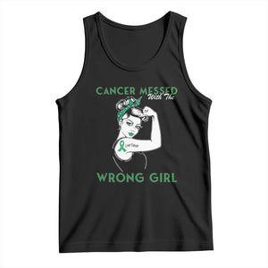 Liver Cancer Warrior Unbreakable Gift Tank Top Cancer Messed With The Wrong Girl