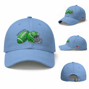 Liver Cancer Support Gift Baseball Cap October Tackle Cancer Football