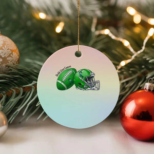 Liver Cancer Support Gift Ceramic Ornament October Tackle Cancer Football