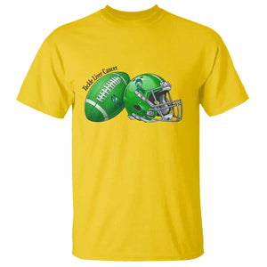 Liver Cancer Support Gift T Shirt October Tackle Cancer Football