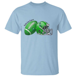 Liver Cancer Support Gift T Shirt October Tackle Cancer Football