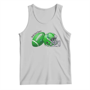 Liver Cancer Support Gift Tank Top October Tackle Cancer Football