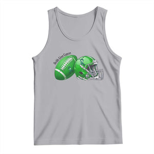 Liver Cancer Support Gift Tank Top October Tackle Cancer Football