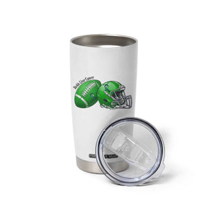 Liver Cancer Support Gift Tumbler Cup October Tackle Cancer Football