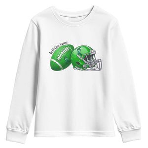 Liver Cancer Support Gift Youth Sweatshirt October Tackle Cancer Football