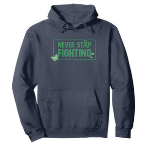 Liver Cancer Warrior Hoodie Never Stop Fighting Support Gift