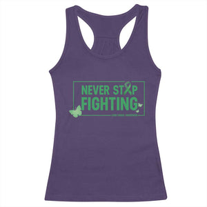 Liver Cancer Warrior Racerback Tank Top Never Stop Fighting Support Gift